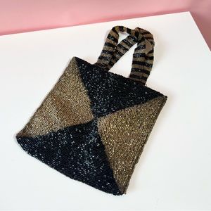 Vintage Black and Gold Mini Bag